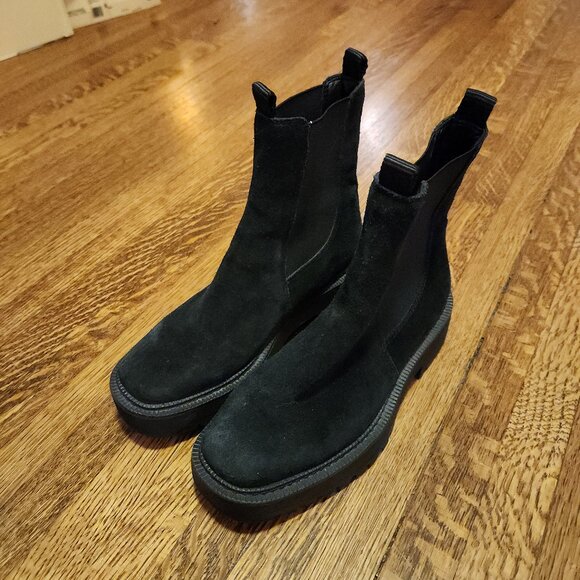 Sam Edelman Black Suede Laguna Chelsea Ankle Boot Size 5 - Picture 10 of 11